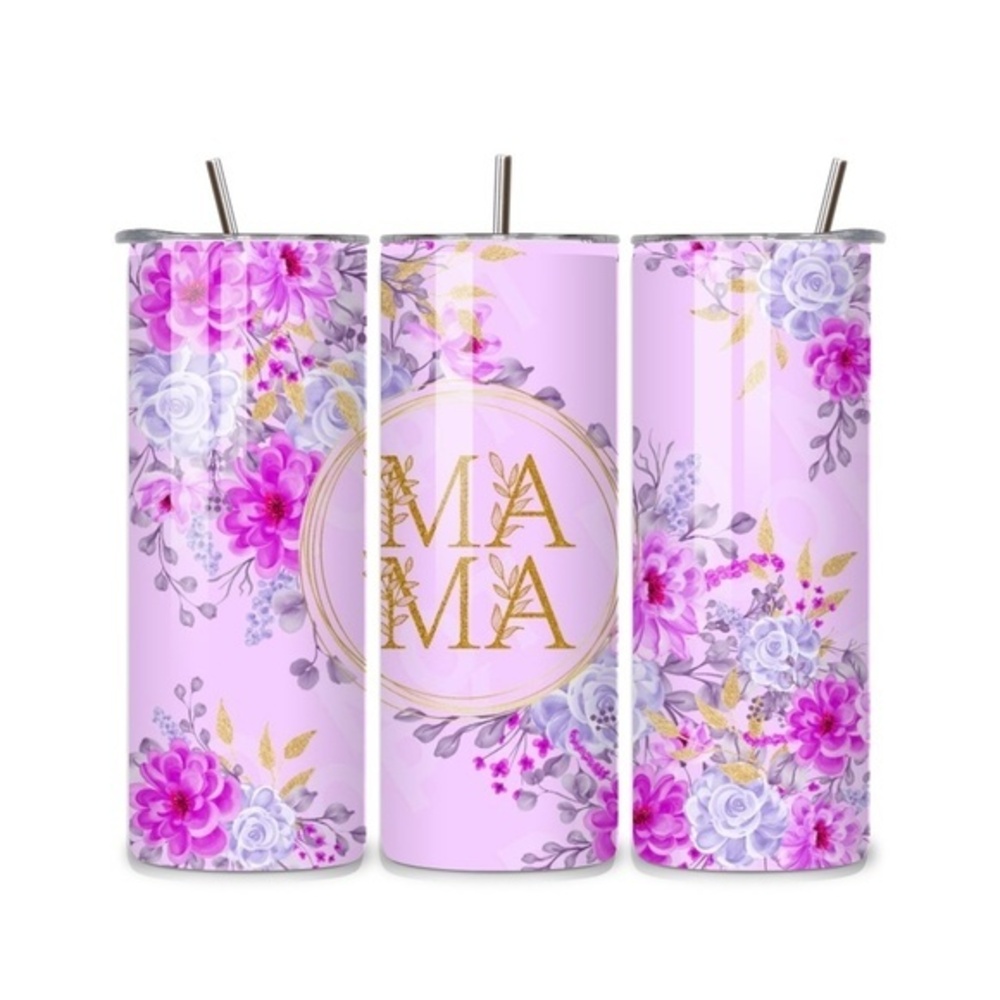 Floral Mama 20oz Stainless Steel Tumbler